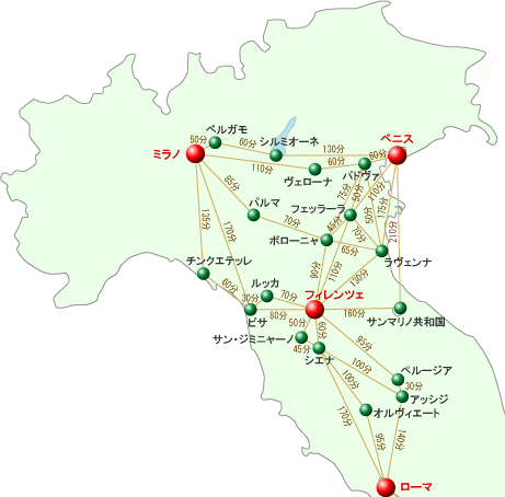 イタリア地図