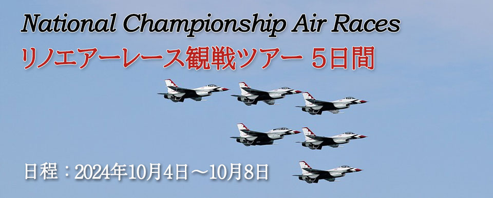 リノエアーレース観戦ツアー 7日間